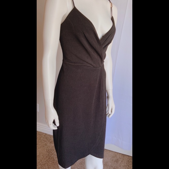 Papillon Dresses & Skirts - Papillon Women Dress Size L. Black Accented Wrap